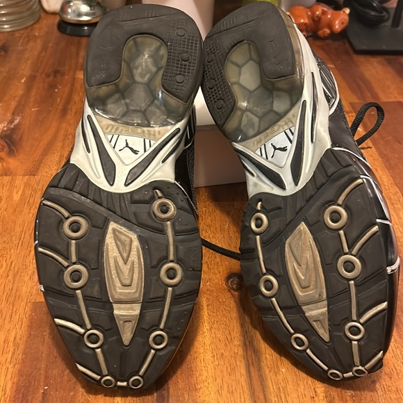 Gently Used Puma Cell Black/Grey Women's Lace Running Athletic Shoes..Size:8.5 - Picture 7 of 8